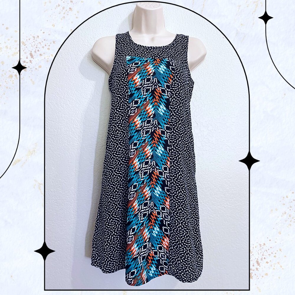 NWT  Xhilaration Tribal Mini Print Dress, Size XS